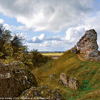 Buy canvas prints of Burgh Castle by Christopher Keeley