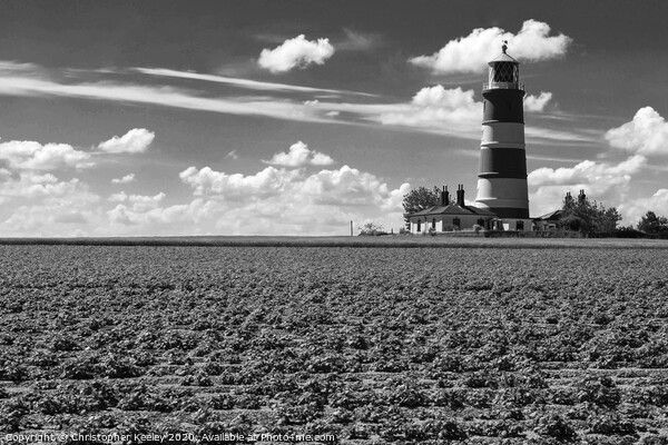 Happisburgh Lighthouse Picture Board by Christopher Keeley