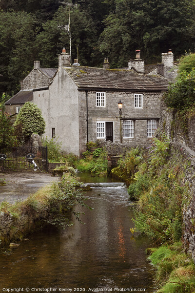 Castleton cottages Picture Board by Christopher Keeley