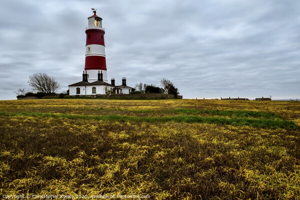 Happisburgh Lighthouse Picture Board by Christopher Keeley