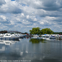 Buy canvas prints of Boats on the Broads by Christopher Keeley