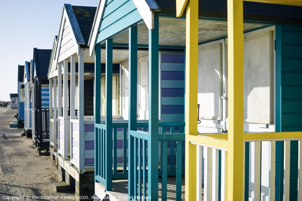 Southwold beach huts Picture Board by Christopher Keeley