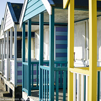 Buy canvas prints of Southwold beach huts by Christopher Keeley