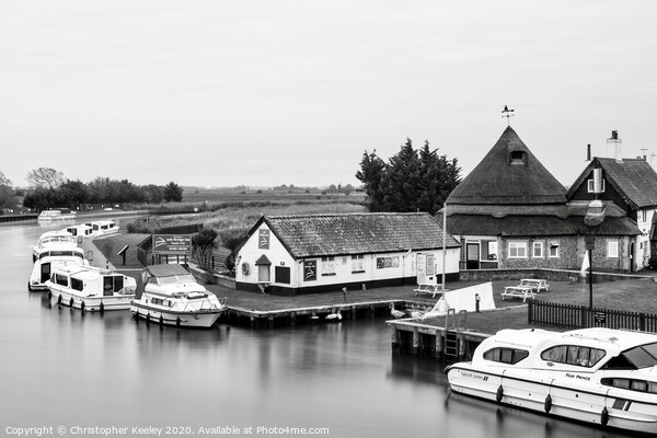 Boats on the Broads Picture Board by Christopher Keeley