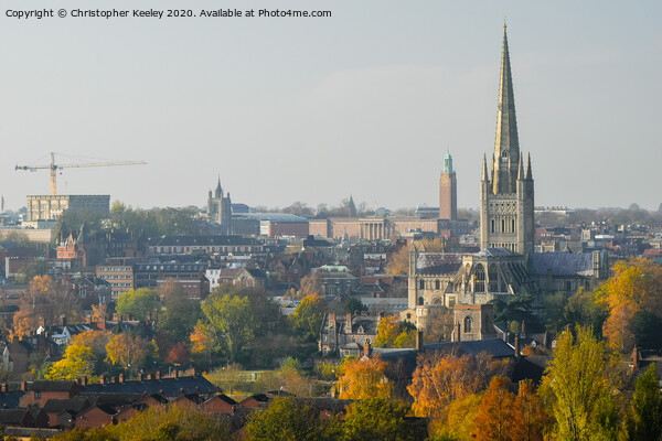 Autumn in Norwich Picture Board by Christopher Keeley