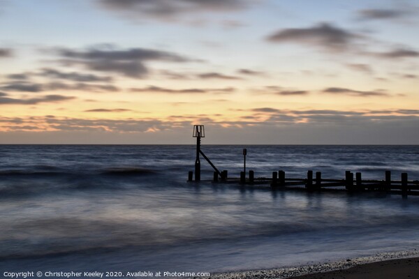 Early morning at Gorleston Picture Board by Christopher Keeley