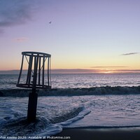 Buy canvas prints of Sunrise at Gorleston beach by Christopher Keeley