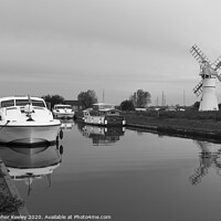 Buy canvas prints of Thurne Mill and boats by Christopher Keeley
