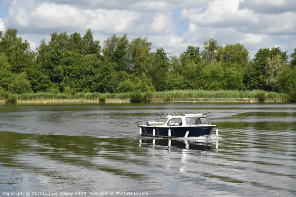 Boating on the Norfolk Broads Picture Board by Christopher Keeley