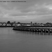 Buy canvas prints of Gorleston harbour by Christopher Keeley