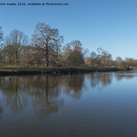 Buy canvas prints of Blickling lake  by Christopher Keeley