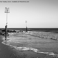 Buy canvas prints of Caister beach  by Christopher Keeley