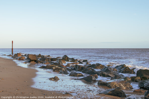 Caister beach Picture Board by Christopher Keeley