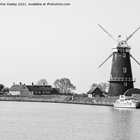Buy canvas prints of Berney Arms Windmill  by Christopher Keeley