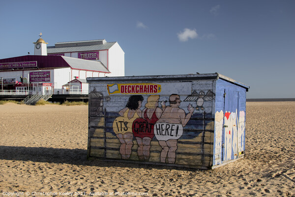 Great Yarmouth beach Picture Board by Christopher Keeley