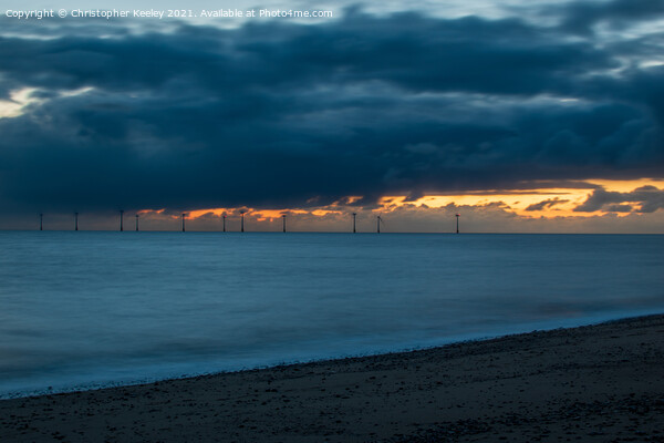 Sunrise at Caister-on-sea Picture Board by Christopher Keeley