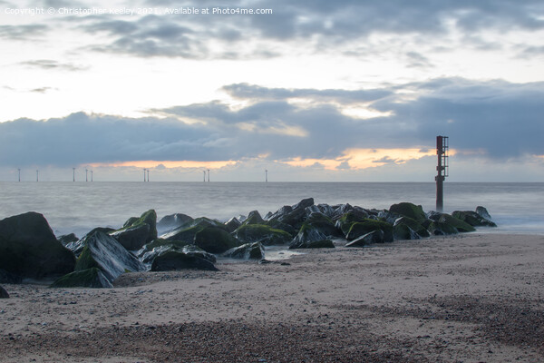 Caister at dawn  Picture Board by Christopher Keeley