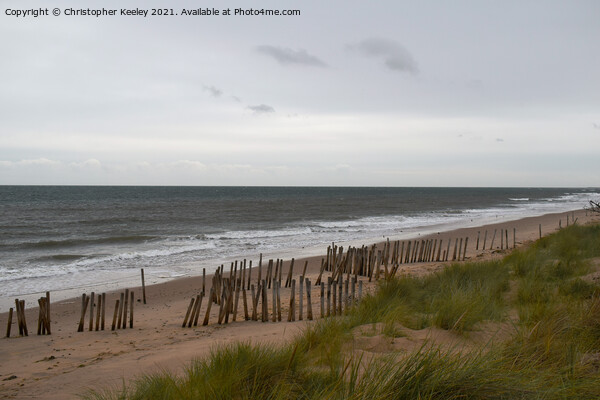 Thornham beach in Norfolk Picture Board by Christopher Keeley