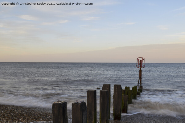 Gorleston beach long exposure Picture Board by Christopher Keeley