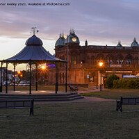 Buy canvas prints of Gorleston seafront bandstand by Christopher Keeley