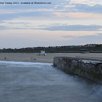 Buy canvas prints of Gorleston beach at dawn by Christopher Keeley