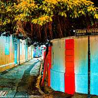 Buy canvas prints of Empty side road in Georgetown, Penang, Malaysia by Hanif Setiawan