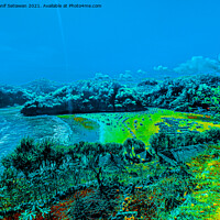Buy canvas prints of Lagoon beach Baron on Java Island in Indonesia. by Hanif Setiawan