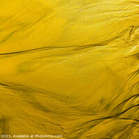 Buy canvas prints of Yellow tide ways or fold mountains in aerial view. by Hanif Setiawan