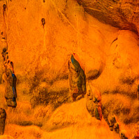 Buy canvas prints of Gnomes or trolls on yellow cave wall. by Hanif Setiawan