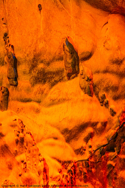 Gnomes or trolls on yellow cave wall. Picture Board by Hanif Setiawan