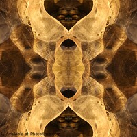 Buy canvas prints of Doubled Rotated Mirrored Ornament on cave wall.  by Hanif Setiawan