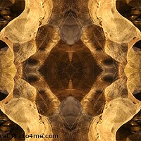 Buy canvas prints of Triptych of Rotated Mirrored Ornament on cave wall by Hanif Setiawan