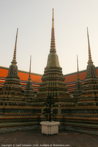 Second stupa group at Phra Chedi Rai in Wat Pho te Picture Board by Hanif Setiawan