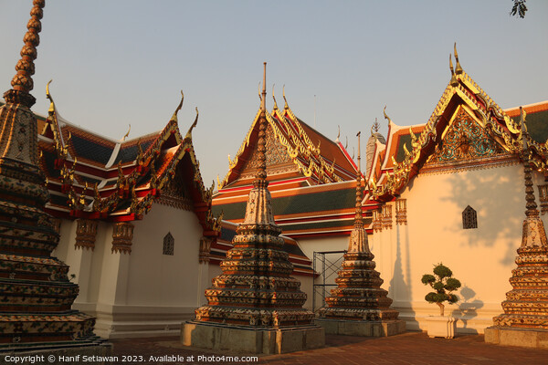 A third stupa group at Phra Chedi Rai in Wat Pho i Picture Board by Hanif Setiawan