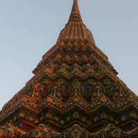 Buy canvas prints of Buddha stupa reaching symmetric in the clear sky 1 by Hanif Setiawan