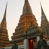 Buy canvas prints of First entrance of Phra Chedi Rai with two guardian by Hanif Setiawan