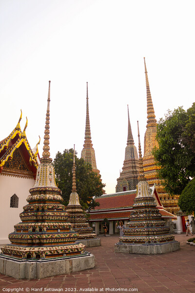 A 5th group of stupa at Phra Chedi Rai in Wat Pho Picture Board by Hanif Setiawan