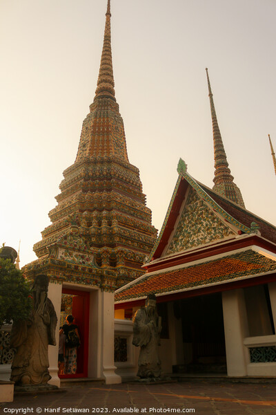 Fourth entrance view to Phra Chedi Rai at Wat Pho Picture Board by Hanif Setiawan