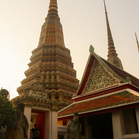 Buy canvas prints of Fourth entrance view to Phra Chedi Rai at Wat Pho by Hanif Setiawan