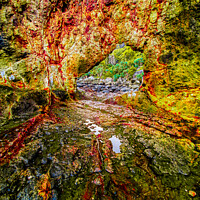 Buy canvas prints of Bloody natural rock archway 2 by Hanif Setiawan