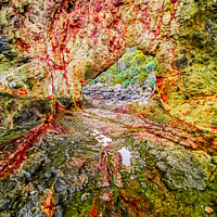 Buy canvas prints of Bloody natural rock archway 3 by Hanif Setiawan