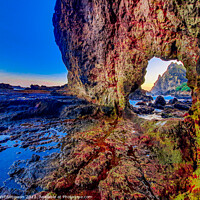 Buy canvas prints of Full colored natural rock archway 4 by Hanif Setiawan