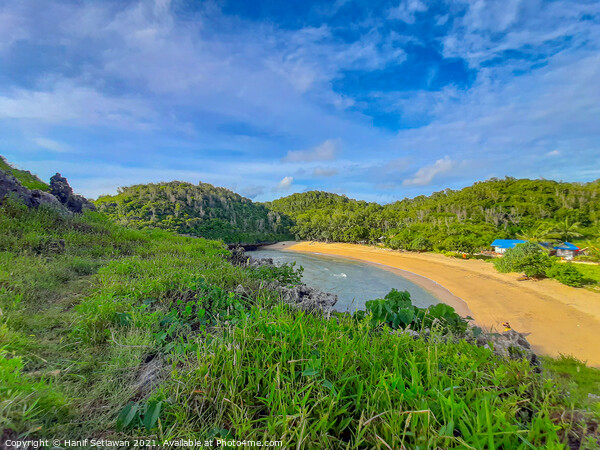 Hidden paradise lagoon sand beach Picture Board by Hanif Setiawan