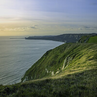 Buy canvas prints of View of Folkestone from Abbots cliff by James Eastwell