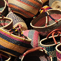 Buy canvas prints of Mexican baskets. by Dr.Oscar williams: PHD