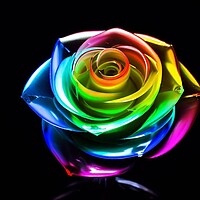 Buy canvas prints of A glass rose  by Paddy 