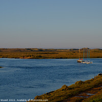 Buy canvas prints of Boats at Burnham Overy Staithe by Clive Karl Wuest