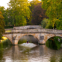 Buy canvas prints of Canoe on the river Cam, Cambridge by Clive Karl Wuest