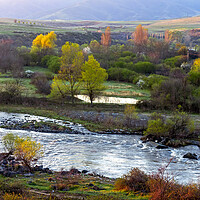 Buy canvas prints of River Hrazdan in Armenia by Mikhail Pogosov