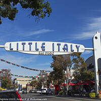 Buy canvas prints of Little Italy in San Diego by Mikhail Pogosov